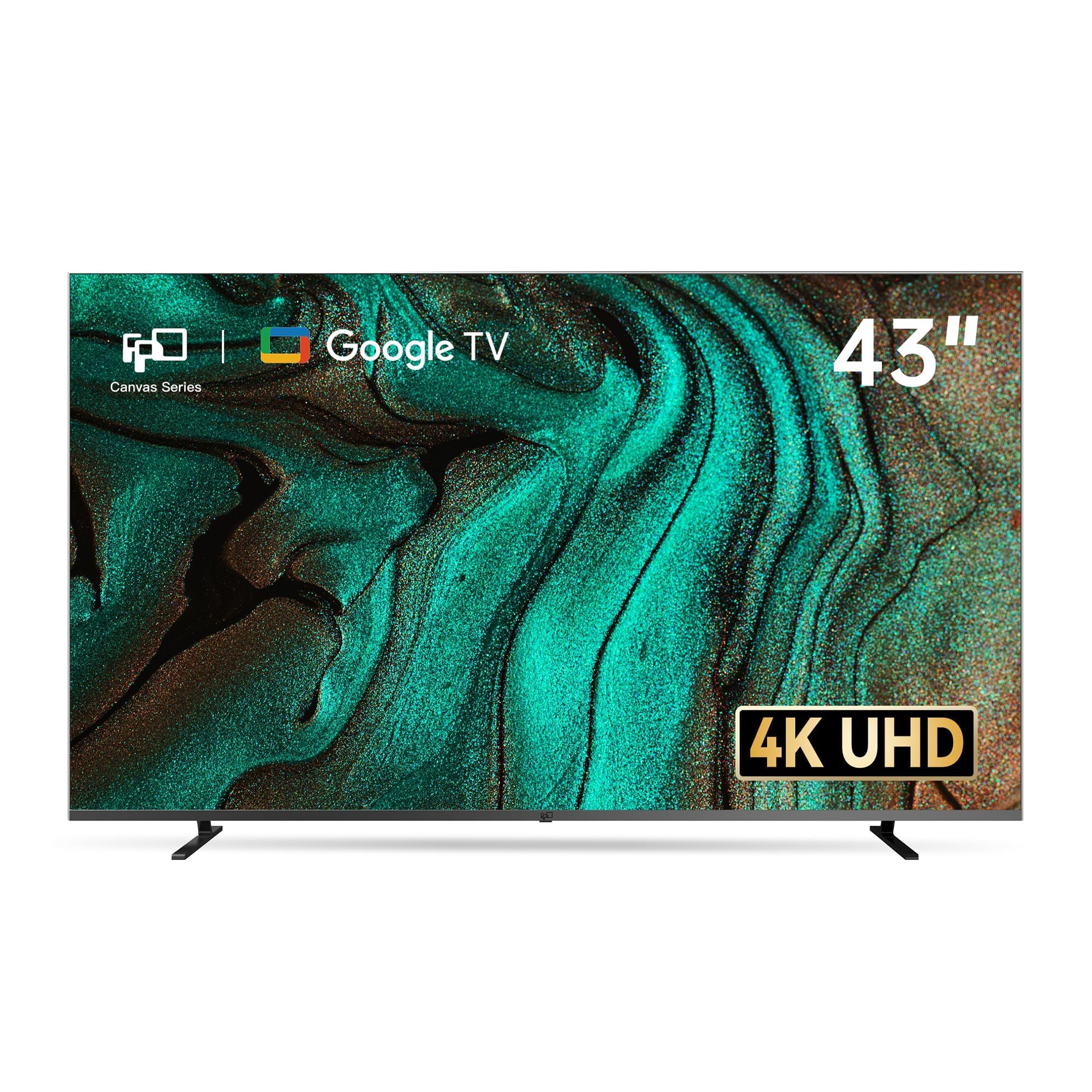 Google TV キャンパスシリーズ 43インチ 4K UHD 43インチ スマートテレビ | 4K UHD、音声コントロール、ドルビー